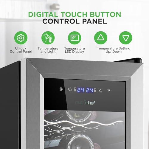 Nutrichef PKCWCDS278 27 Bottle Wine Fridge thumb #3