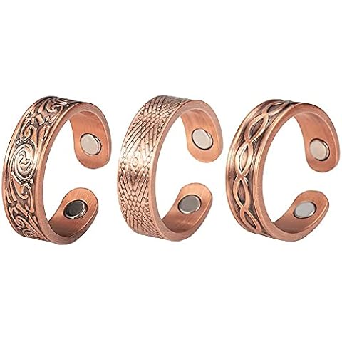Anillo magnético de cobre de 3 piezas para mujer Cover