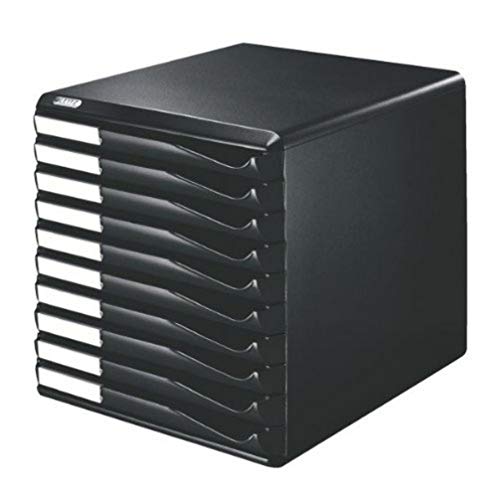 Leitz A4 Bloc de Classement, 10 Tiroirs, Noir, Form Set, 52940095