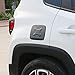Hoolcar Gas Cap Fuel Filler Door Gas Tank Cap Trim Cover for 2016-2021 Jeep Renegade, Black