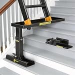 Pliable Pro Extendeur à échelles lourdes, conception de matériaux en acier haute résistance, avec tapis antidérapant, 11,4-18" réglable
