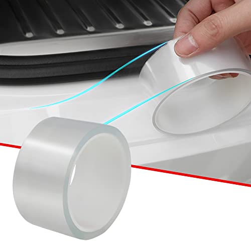 KWTORFIA Car Door Edge Guards Clear Door sill Protector,Scratch Protector Anti-Collision Protection Film for Front and Rear Bumper Car Door Scuff Strip Fits for Most Car(2In x 16Ft,Transparent)