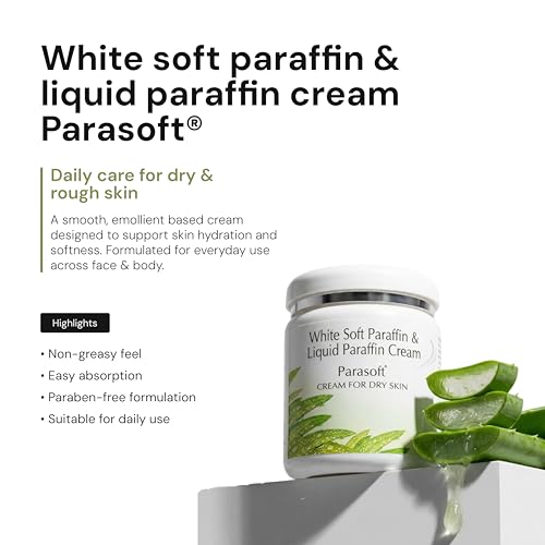 Image of Parasoft Moisturizing Cream with Aloe Vera - 500g (Pack of 8) | Deep Hydration Intense Moisturizer for Dry & Dehydrated Skin, Non-Greasy, All-Season Daily Skincare, Dermatologist Tested, Paraben-Free