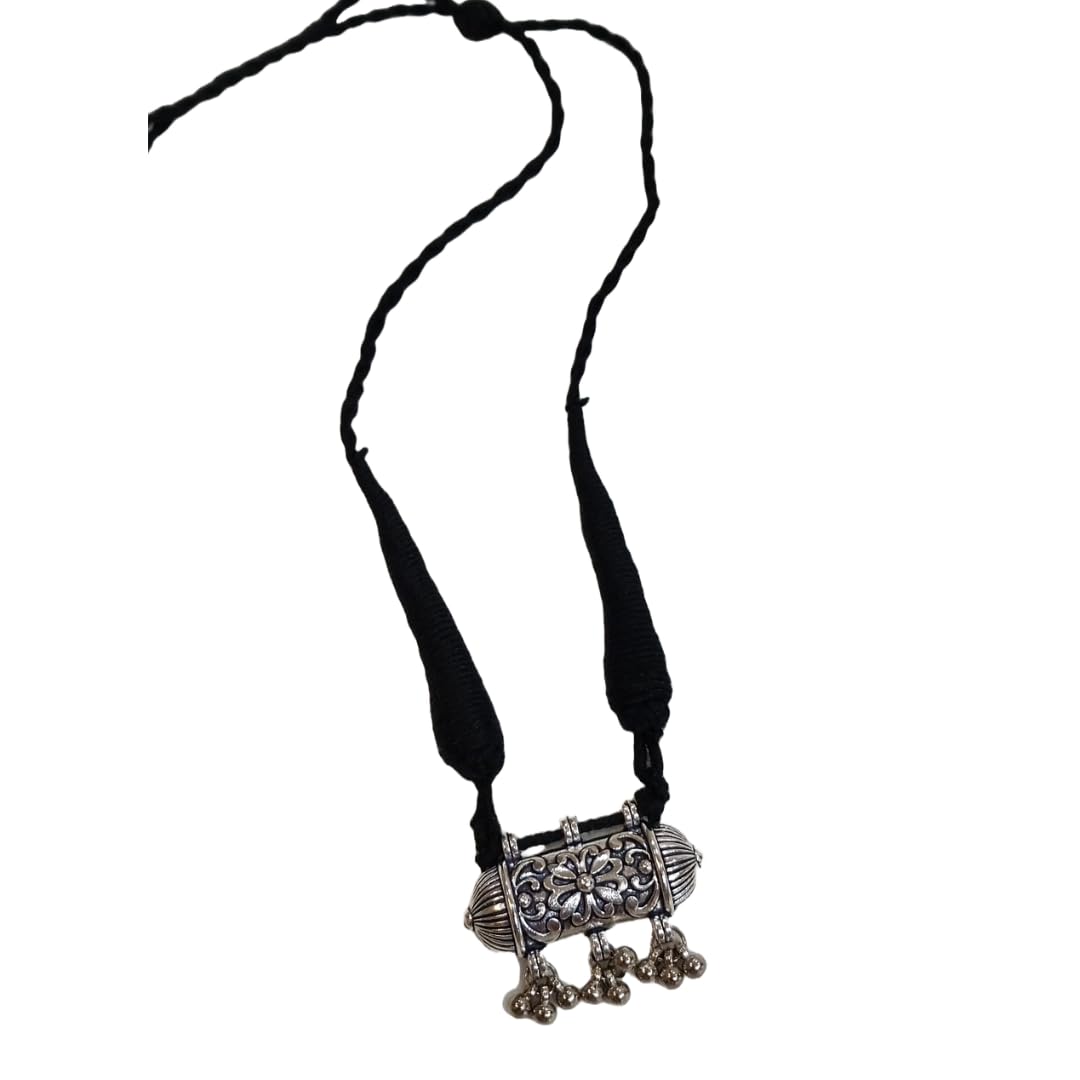 Stylish Antique Oxidised Tribal Black Thread Jewellery Necklace For Women And Girls (B0CR163RN6) Amazon Price History, Amazon Price Tracker