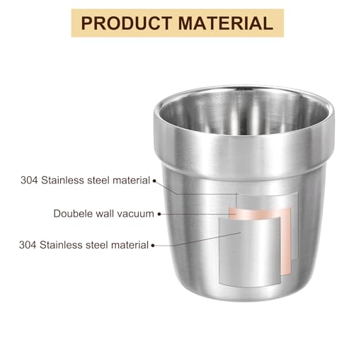 Gobelet acier inoxydable uxcell vaisselle argentée durable - 4