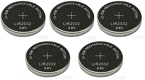 New 5 x Rechargeable LIR2032 LIR 2032 3.6V Button Cell FBA