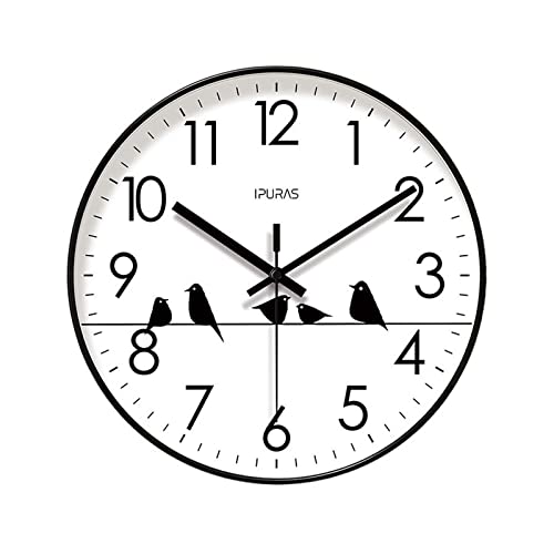 Horloge murale silencieuse sans tic-tac pour chambre et sommeil serein