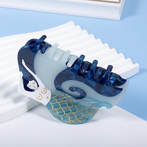 Pinza para el cabello Mermaid azul para mujer y niñas miniatura 2