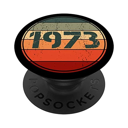 Vintage 1973 cumpleaños Pop Socket divertido 1973 cumpleaños 1973 PopSockets PopGrip Intercambiable