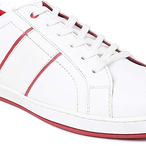 Image of eeken Black /Red Lifestyle Lightweight Casual Shoes for Men (by Paragon,Size-6)