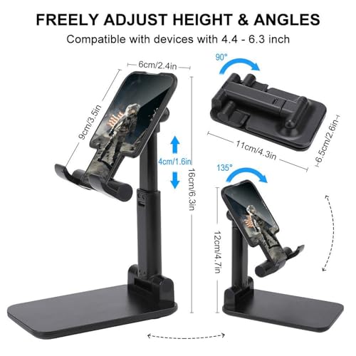 Support téléphone astronaute pliable et réglable pour bureau - 2