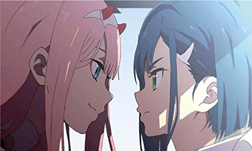 Stickers muraux Darling In The Franxx Anime Stickers Muraux Auto-Adhésifs Dortoir Affiche Imperméable À L'Eau Papier Peint 60X100Cm E Cover