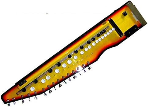 SUNBURST INDIAN SHAHI BAAJA BANJO FULL-FEATURE FUSION OF HAMMERED DULCIMER HARP AND ELECTRIC GUITAR