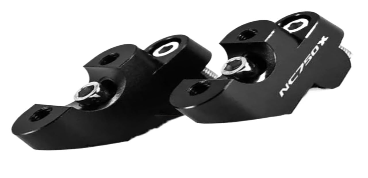 Riser for manubrio for Honda NC750 NC750X NC 750 XS Adattatore di estensione for morsetto manubrio da 22 mm Riser for manubrio for moto(Black-NC750X)