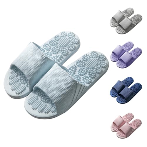 Genérico Claquetas Hombre Terapéuticas, Zapatillas Hombre Antideslizantes, Claquetas de Masaje Terapéuticas, Zapatillas para Interior, Slippers Transpirable para Uso Hogar y Verano, morado, 39 EU