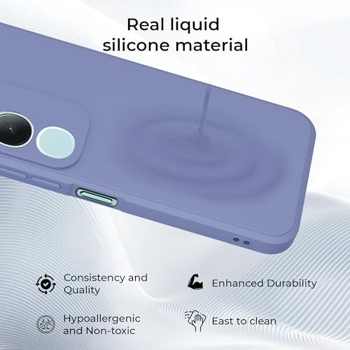 Image of A rtistque Back Cover Case for Vivo Y29 / Vivo Y19s with Camera Protection | Shockproof TPU|Stylish Protective Design|Slim Fit|Ultra Matte| Back Cover - Blue