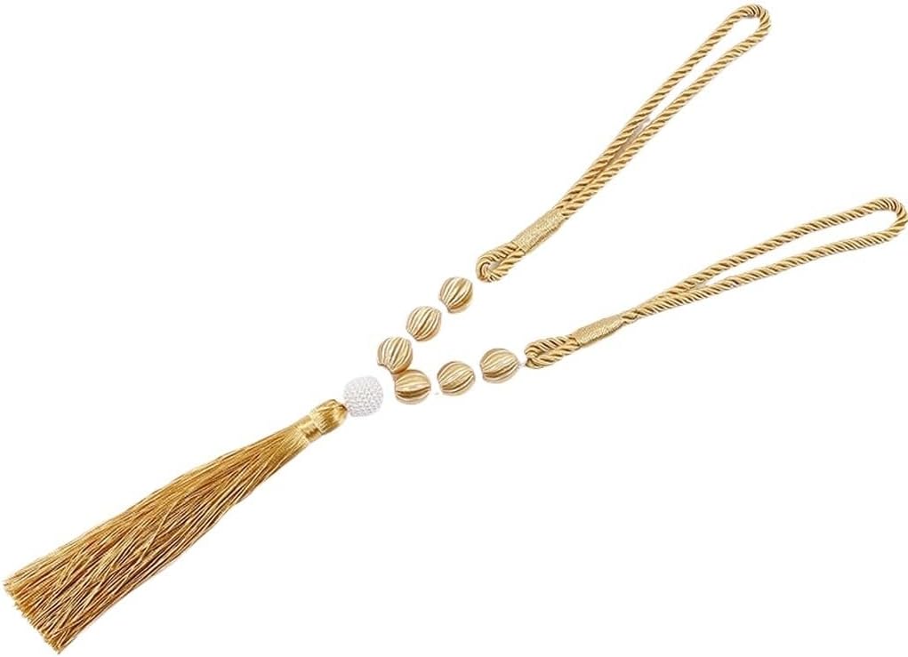 FMURY Curtain Accessories and Accessories Binding Oxford Small Hanging Ball Pearl Tassel Curtain Binding Rope