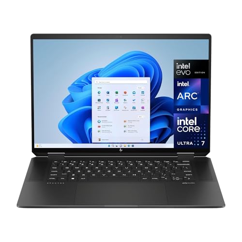 HP Spectre x360 16-aa0001sl Convertibile, Intel Core Ultra 7 155H, Intel Evo Edition, Copilot, AI, RAM 16GB LPDDR5, SSD NVMe 1TB, Display Touch, 2.8K OLED VRR 120Hz 400 Nits, Windows 11, Nero
