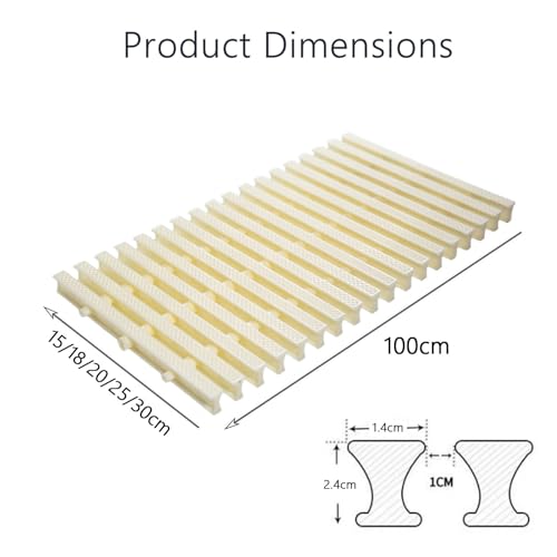 Grille de drainage antidérapante 15cm pour évacuation eau piscine - 3