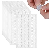 Pence & Moon Collective 500 Pcs Dots Self Adhesive, 20 mm Self-Adhesive Hook and Loop Dots, Strong Sticky Tapes for DIY Crafts, Home, School & Office Use (White)