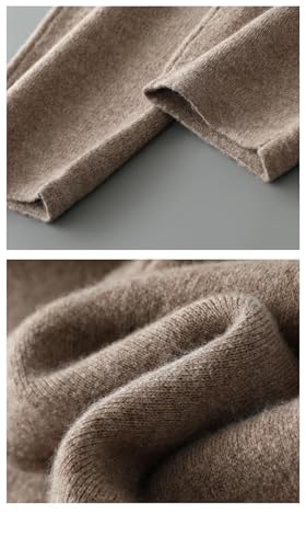 Men's High Waist Small Foot Merino Wool Knitted Pants Warm Pants3