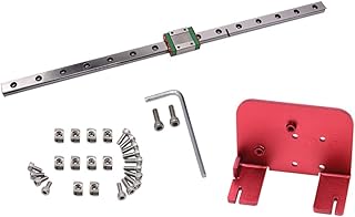 Ender 3 X axis MGN12C Linear Rail Guide Kit with Fix Plate Mount Bracket for Ender3 Pro Ender 3 V2 3D Printer Upgrades (X Axis, with Linear Rail)