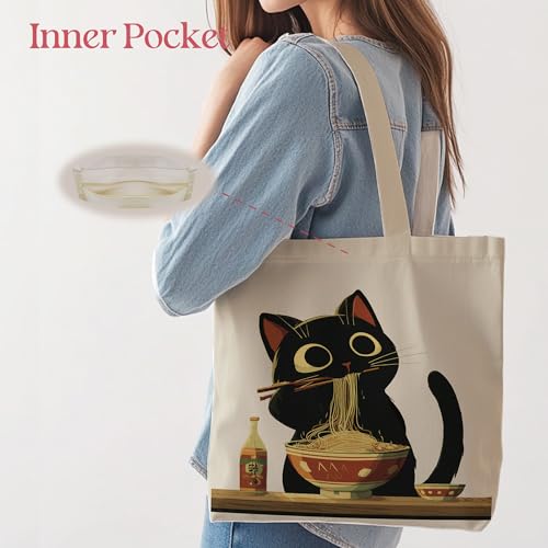 Image of Aesthetic Tote Bag for Women | Medium Size with Inner Pocket | Stylish & Practical