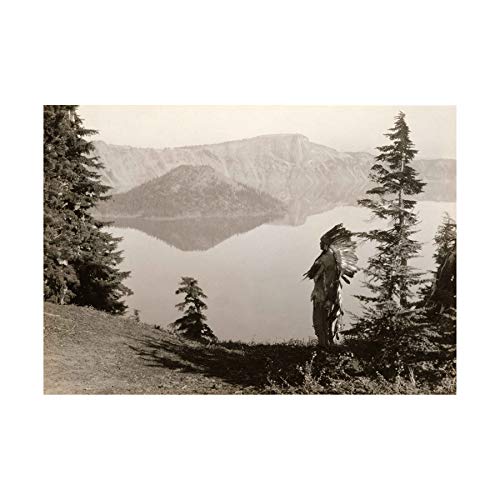Wee Blue Coo Photo Crater Lake Oregon Native American Picture Wall Art Print