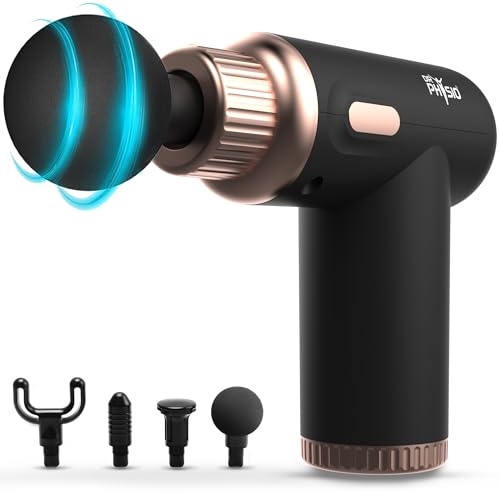 Dr Physio USA Dynamo 1034 Percussion Gun Massager for Full Body Pain Relief, Rechargeable Cordless Deep Tissue Massage Machine for Legs & Arms, Use at Home, Gym & During Travel
