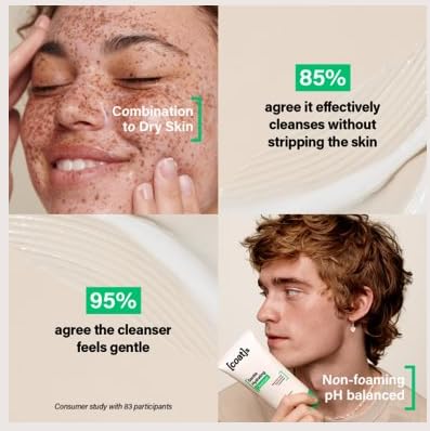 Coats Gentle Hydrating Facial Cleanser With Ceramides + Hyaluronic Acid To Moisturize. Face Cleanser For Women And Men. Face Wash + Face Care + Make Up Remover. Combination To Dry Skin Care (150Ml) #TOP3