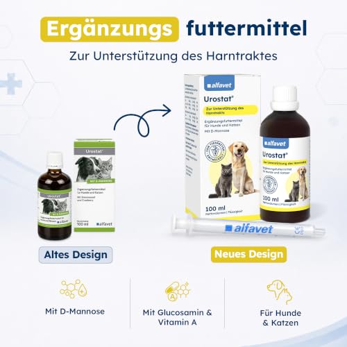 Alfavet Urostat 100 ml - für Hunde & Katzen - Harnwege & Blase