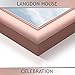 Langdon House 8x10 Rose Gold Picture Frame, Contemporary Glam Photo Frame 8 x 10, Wall Mount or Table Top, Celebration Collection