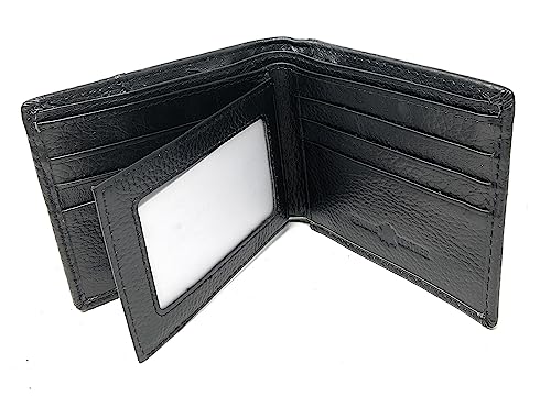 Texas West Premium Genuine Leather Basketweave Cowhide Cow Fur Men's Short Bifold Wallet, Premium Cowboy Wallets (Praying Cowboy black)4