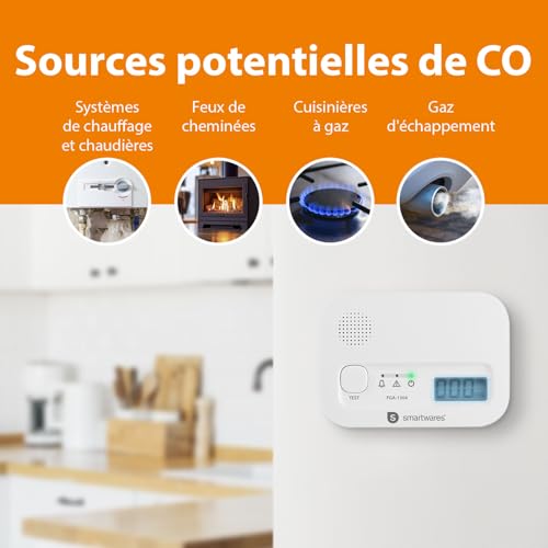 Éviter l'intoxication au monoxyde de carbone avec le pack Smartwares et anti-feu - 7