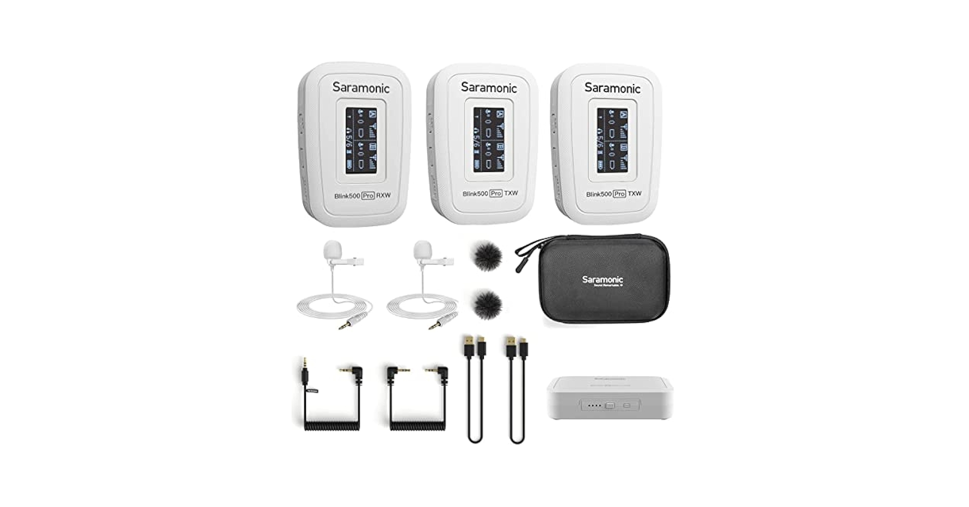 Saramonic Blink500 Pro B2 ホワイト Amazon.com: Saramonic Snow White Advanced 2.4 GHz 2-Person