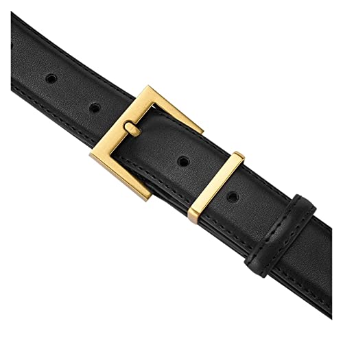 Womens Belt Needle Buckle Black Luxury Belt Cowhide Simple Jeans Belt For Women Casual Pants Decorative Belt(Light blue)3