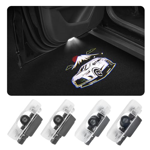 LED Car Door Logo Lights Compatible for RX350 RX350h RX450h RX500h 2023-Present Courtesy Projector Laser Welcome Lamp Puddle Lights Kit Car Accessories (rx 2023-present)