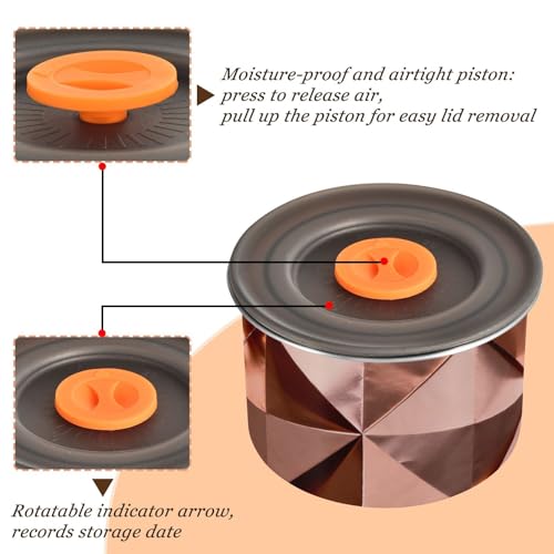 Contenedor de Almacenamiento de Acero Inoxidable con Tapa Triangular miniatura 4