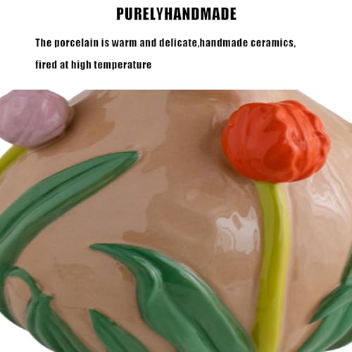 Vase en céramique géométrique stable pour table à manger B - 5