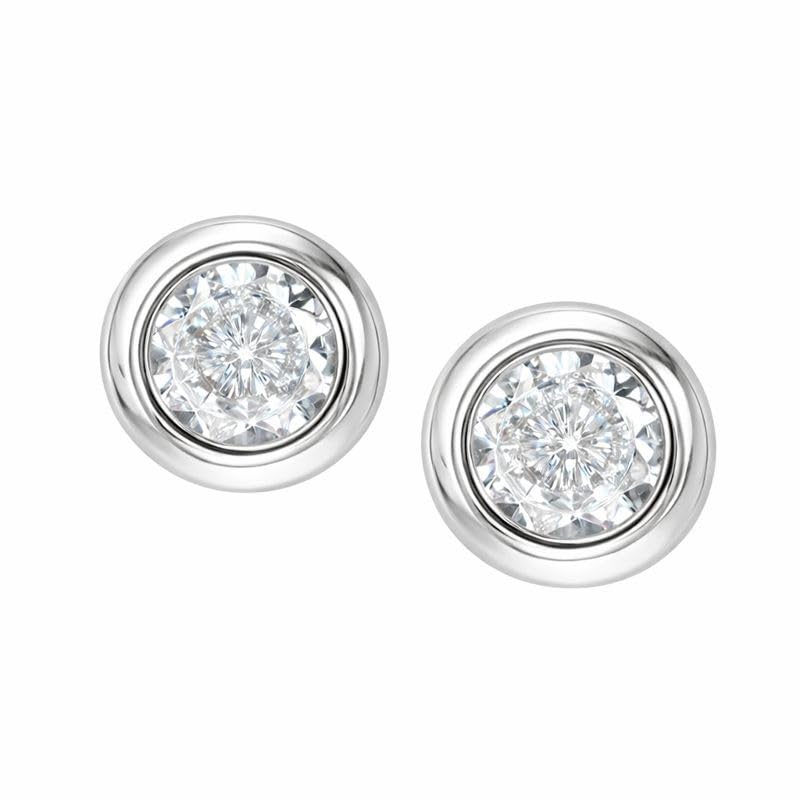 Image of Nilu's Collection Daily Use, Light Weight Cubic Zircon Stud Earrings| Perfect for baby girls, office goers