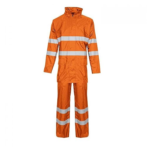 Combinaison de pluie haute visibilité avec veste et pantalon imperméables