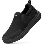 FitVille Men's Extra Wide Slip On Trainers Comfortable Breathable Casual Loafers Orthopedic Shoes