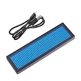 Badge LED rechargeable : le message peut être saisi sur le badge LED et son contenu peut également être modifié sur ordinateur