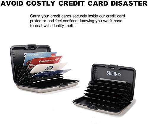 RFID Blocking Credit Card Protector,RFID Blocking Aluminum Wallets for Women & Men Card Holder for Metal ID Credit Cards Case (New Upgraded)3