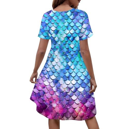 Image of Women's Summer Formal Dresses Short Sleeve Wrap V Neck Dresses Bridesmaid Wedding Guest Dress with Pockets