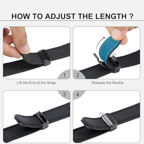 Image of ACM Watch Strap Leather Magnetic Silicone 22mm compatible with Noise Halo 2 Mod Smartwatch Belt Luxury Band