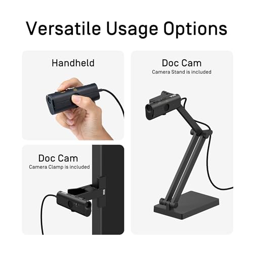 Ipevo DOK P2V Ultra Full Pack caméra de table 4K usb pour présentation de documents - 4
