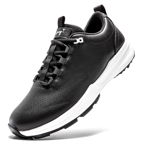 UOFEIY Men's Spikeless Golf Shoes