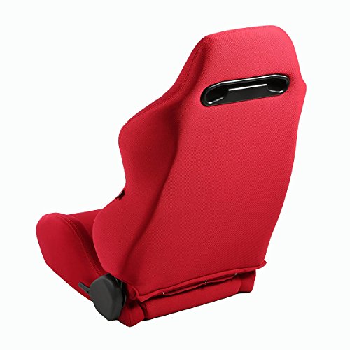 Nrg Innovations Rsc-220 Type-R Universal Racing Seats With Red Stich & Nrg Logo Set Of 2 (Red) #TOP3