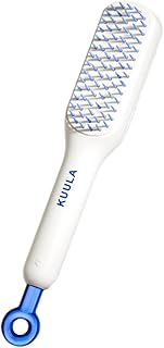 مشط تدليك ذاتي التنظيف مضاد للكهرباء الساكنة، مشط تدليك بمسحة واحدة، فرشاة شعر سهلة التنظيف للنساء، فرشاة شعر قابلة للتعديل والدوران والسحب والتنظيف الذاتي، أدوات تصفيف الشعر (لون أبيض)